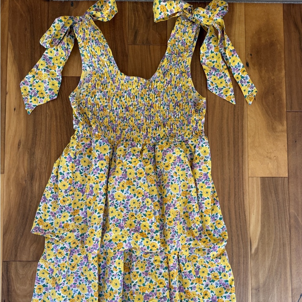 Buddy Love Floral Smocked Tiered Dress